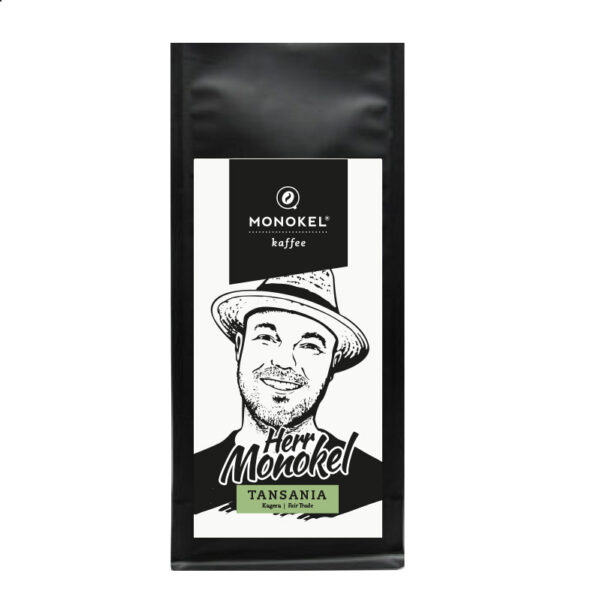 Herr Monokel Bio Kaffee fair gehandelt aus Tansania
